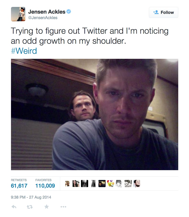 Funny Jensen Ackles Tweets Popsugar Celebrity