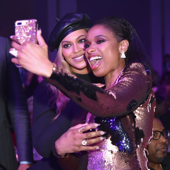 Beyoncé and Jennifer Hudson Taking a Selfie Grammy's 2018