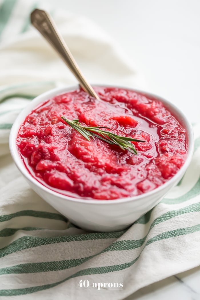 Cranberry Sauce with Apples and Rosemary