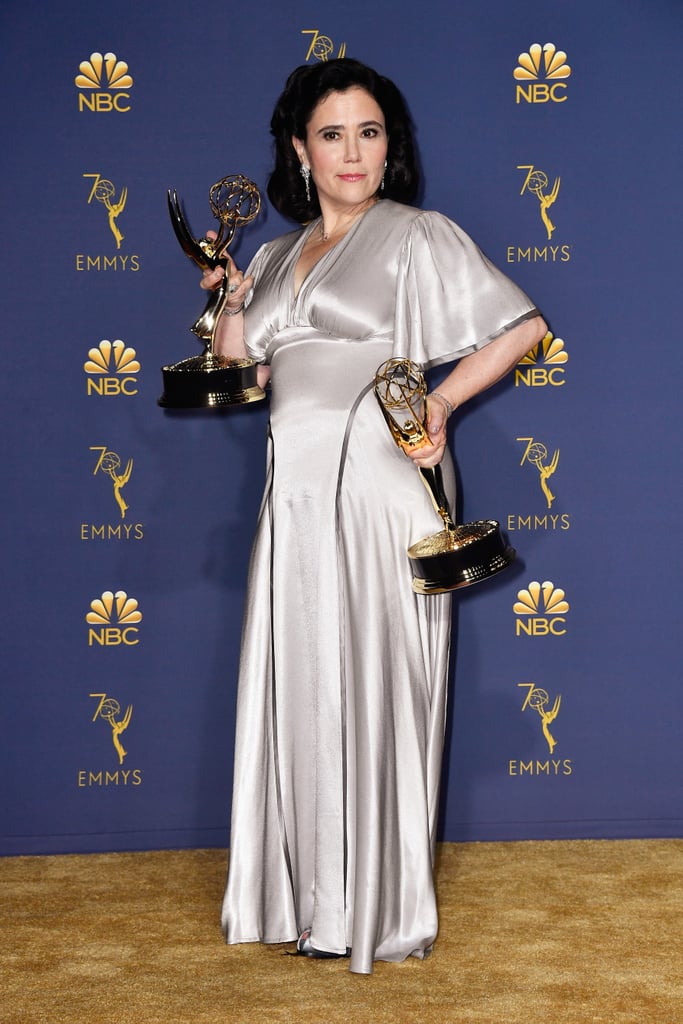 Alex Borstein Silver Dress at the 2018 Emmys