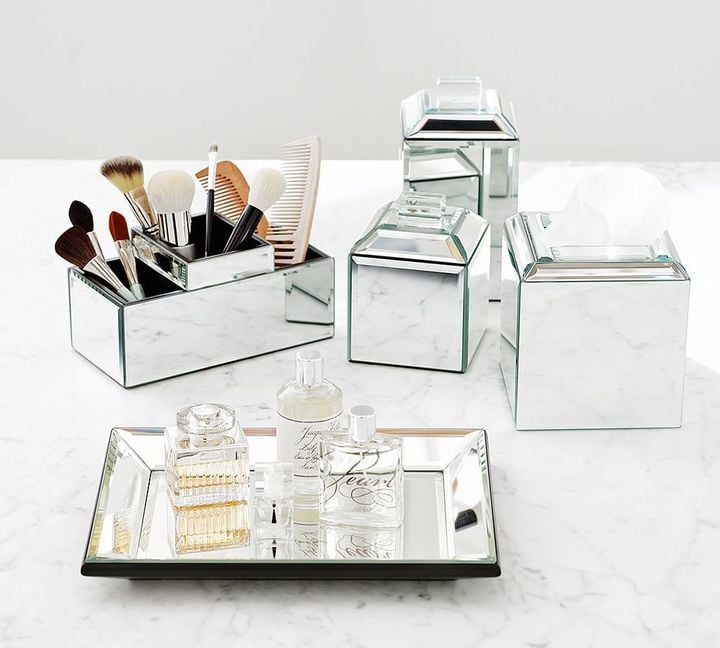 Pottery Barn Mirrored Bath Accessories