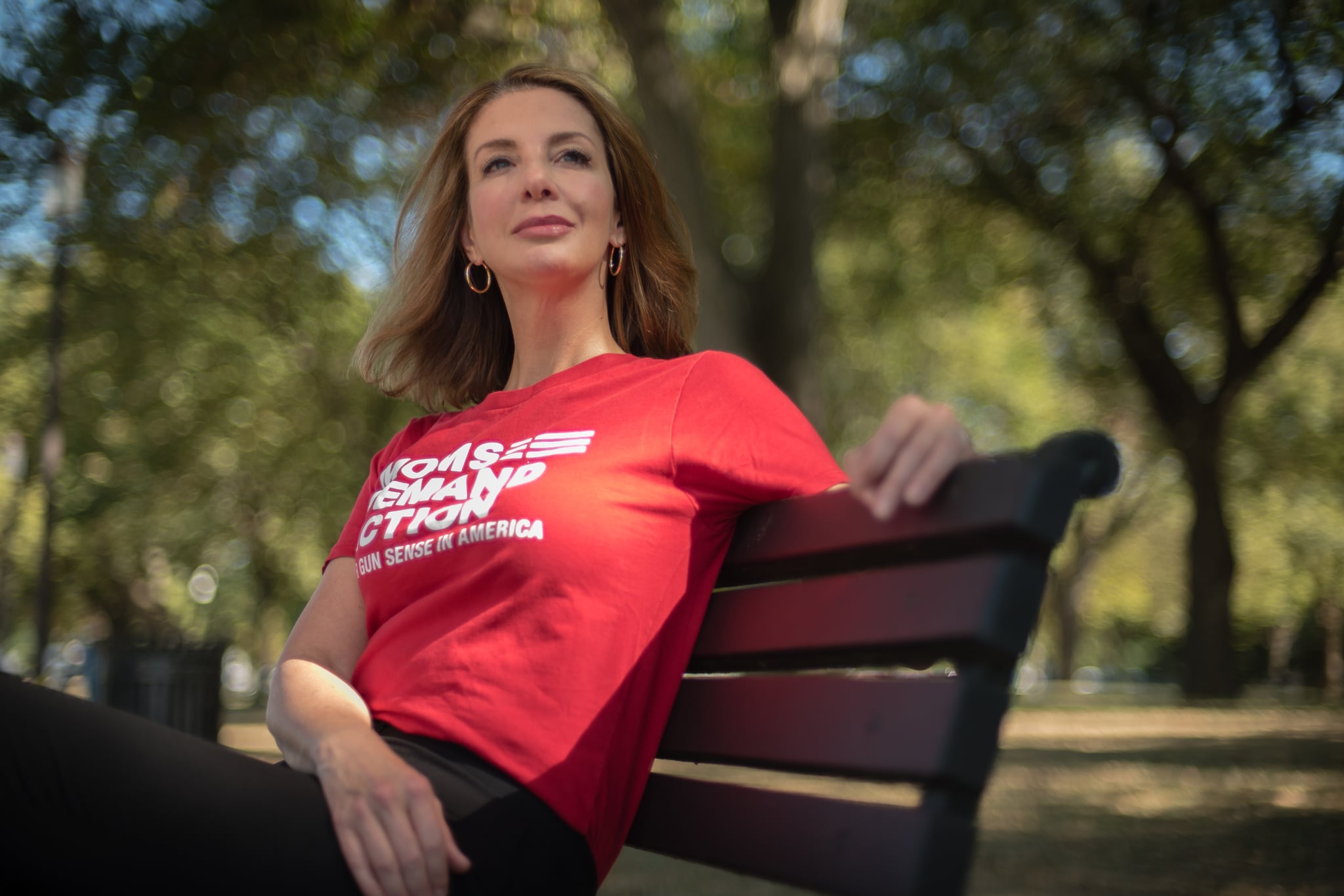 WASHINGTON, DC -- SEPTEMBER 25: Shannon Watts is the founder of the gun safety group, Moms Demand Action, the nations largest grassroots organisation fighting to end gun violence.  For Just Asking Profile. (photo by Andre Chung for The Washington Post via Getty Images)