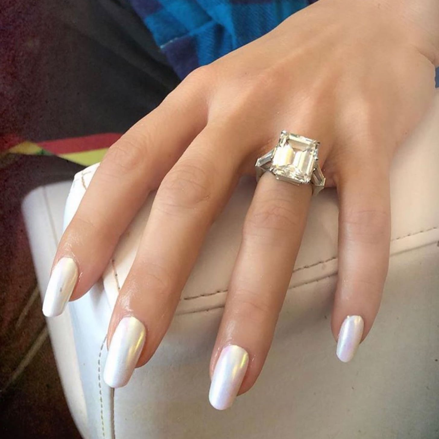 white nail polish