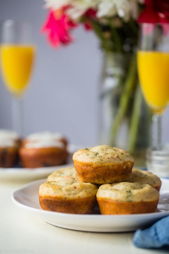 Basil, Tomato, and Goat Cheese Muffins