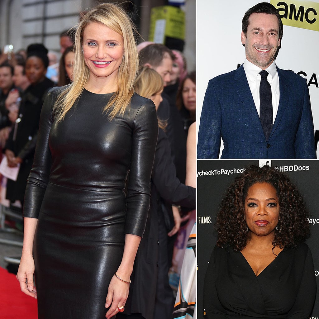 Weddings aren't for everyone. Many famous women — including Cameron Diaz, Eva Mendes, and Oprah Winfrey — have spoken out about their decision to remain single, as have a handful of male celebrities like George Clooney and Jon Hamm. Check out the 16 stars who have no desire to wed.