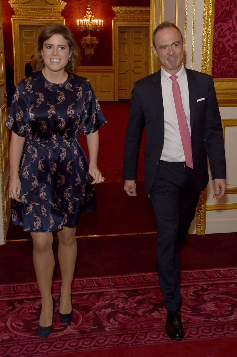 Princess Eugenie Sandro Tiger Dress POPSUGAR Fashion