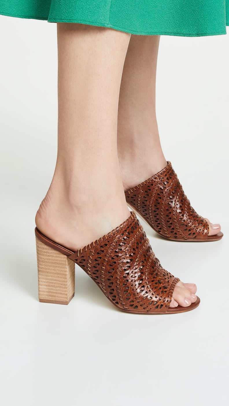 Jeffrey Campbell Kelowna Woven Block Heel Mules