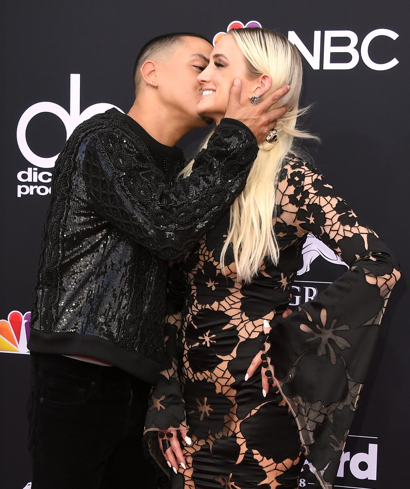 Ashlee Simpson and Evan Ross at 2018 Billboard Music Awards