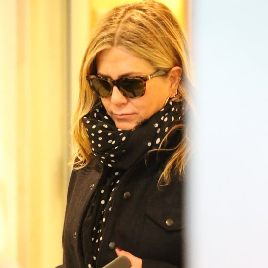 Jennifer Aniston Polka Dot Scarf