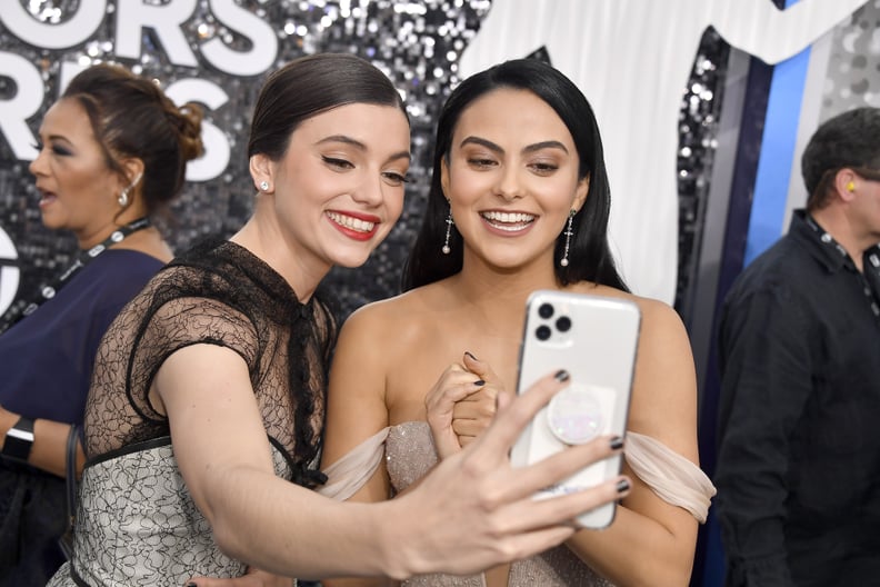 Francesca Reale and Camila Mendes at the 2020 SAG Awards