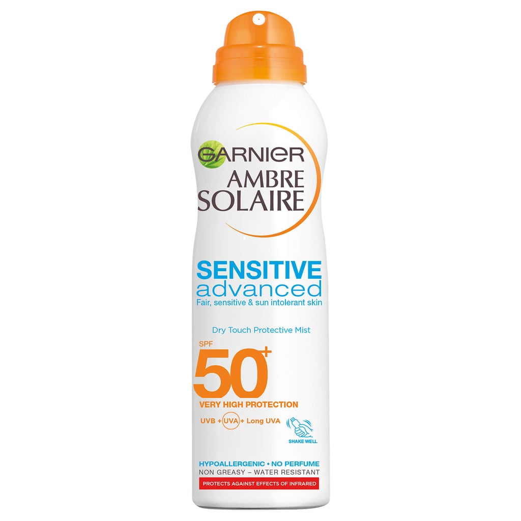 Garnier Hypoallergenic Dry Mist Sun Cream Spray SPF 50 Best Body Sunscreens in the UK at Every