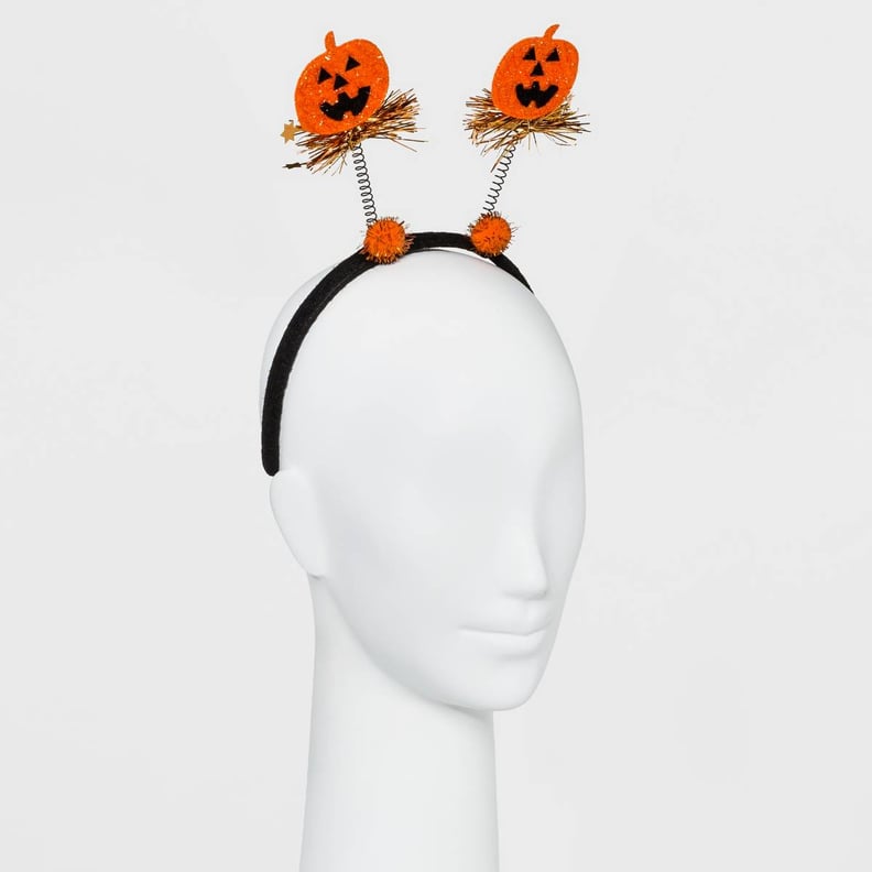 Glitter Pumpkin Headband
