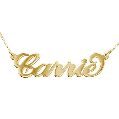 My Name Necklace Personalized 14k Gold 