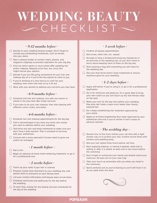 download the ultimate wedding beauty planning checklist