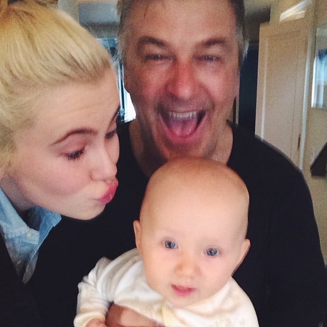 Ireland Baldwin shared this sweet photo with her dad, Alec, and new baby sister, Carmen.
Source: Instagram user irelandbbaldwin