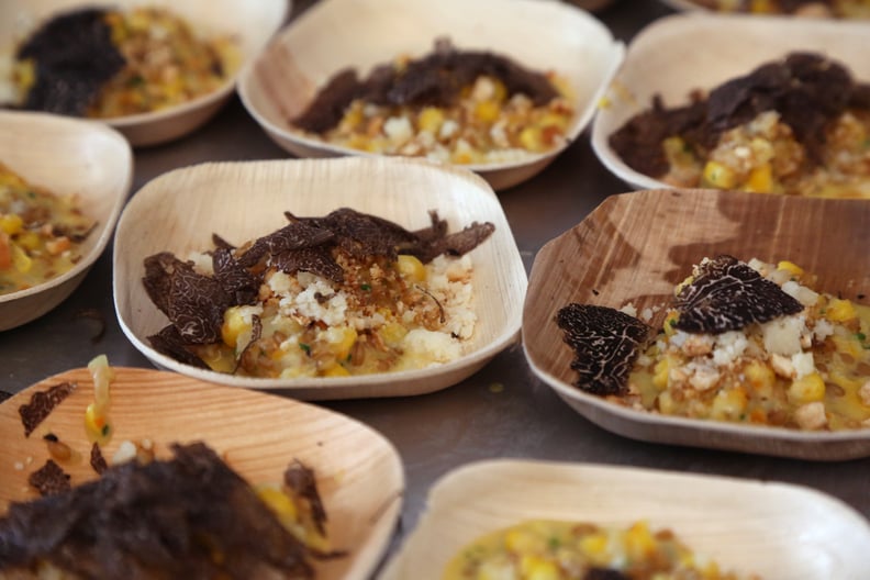 Smoked Corn With Black Truffle Farrotto