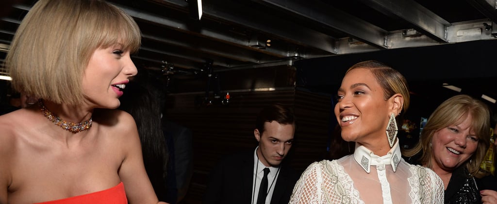 Taylor Swift and Beyonce Backstage at the Grammys 2016