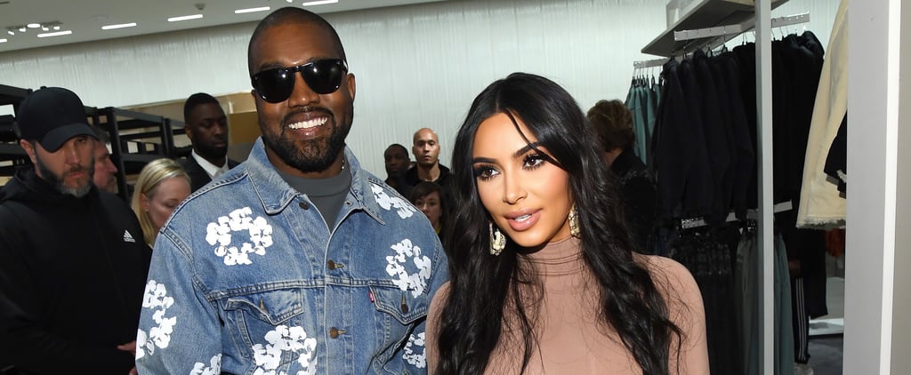 Kim Kardashian and Kanye West at the SKIMS Nordstrom Launch