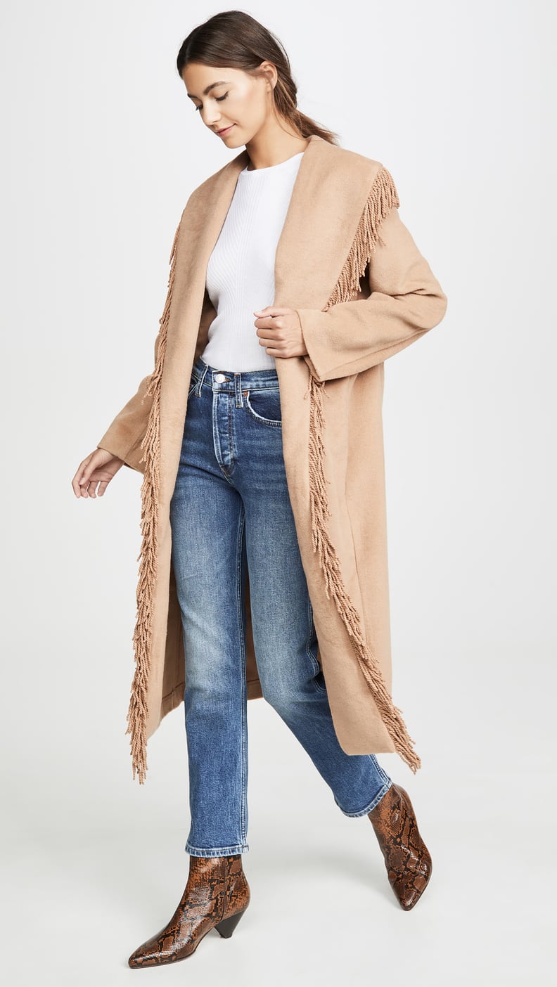 Line & Dot Linda Fringe Coat