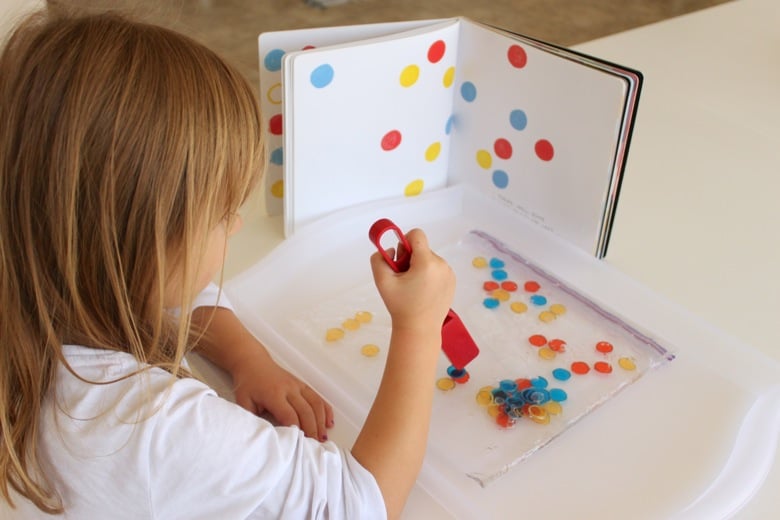 Press Here: Magnetic Dot Sensory Bag