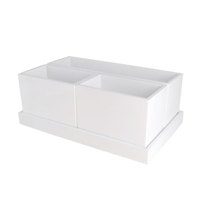 Modular Vanity Organiser With Magnetic Strip