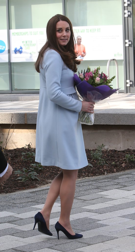 Kate Middleton Pregnant at the Kensington Leisure Center