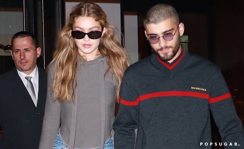 Zayn Was Also Wearing Gigi's Purple Sunglasses From Before