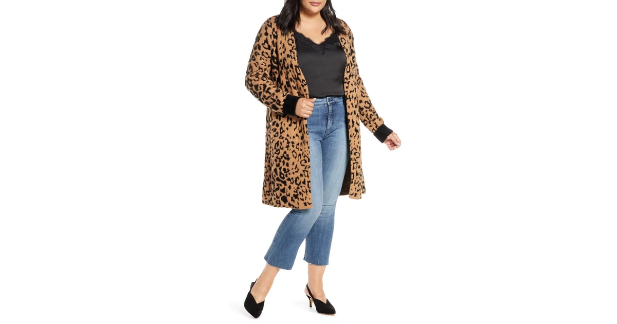 Leopard eyelash cardigan store