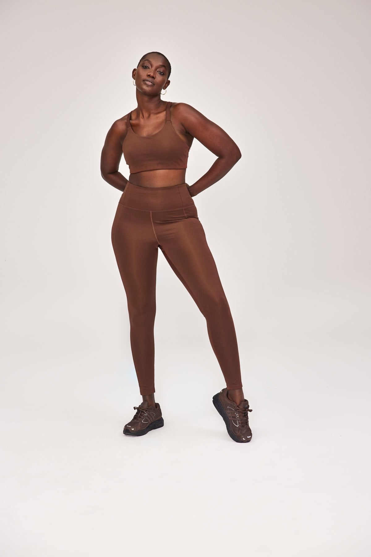 Dark Brown Activewear Set, Workout Clothes, Yoga Set, Gym Set -  Canada