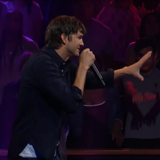 Ashton Kutcher and James Corden Rap Battle Video