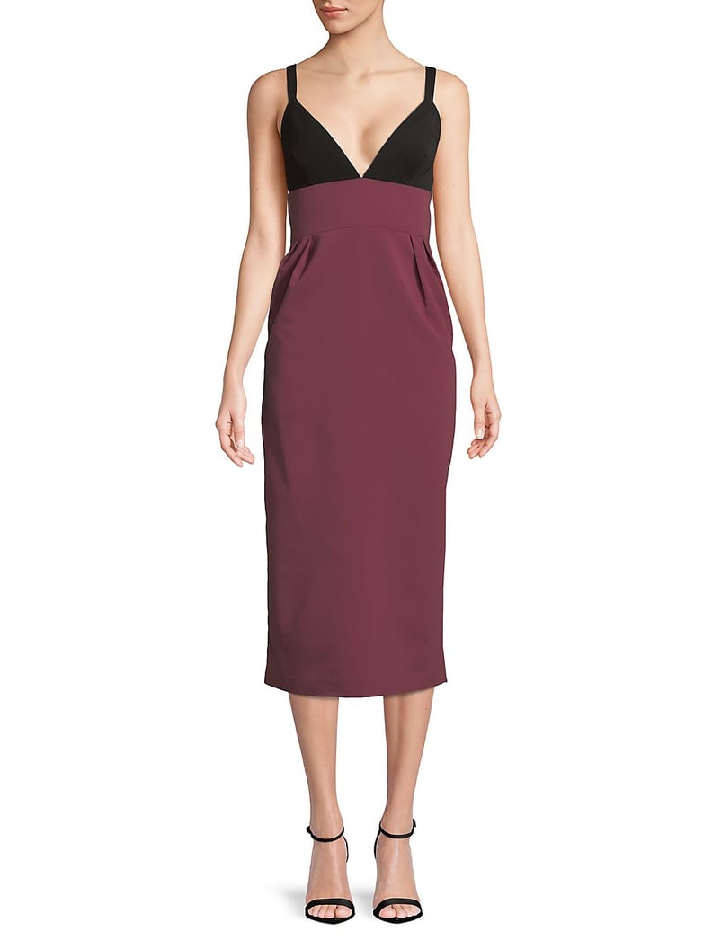 Jill Jill Stuart Tailored-Fit Two-Tone Cocktail Dress