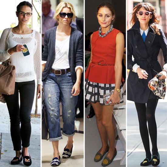 celebrities wearing loafers
