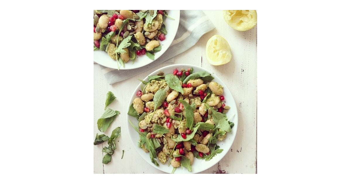 Instead of salad dressing, top your salad of choice with healthy and