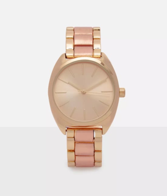 Missguided Gold Analogue Two-Tone Bracelet Strap Watch