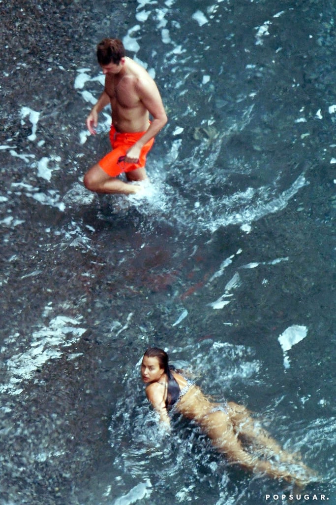 Bradley Cooper and Irina Shayk on the Beach in Italy 2018