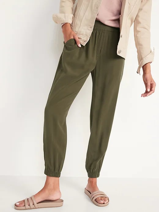 Old Navy High-Waisted Twill Jogger Pants