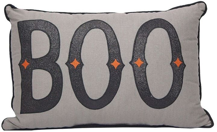 Celebrate Halloween Together ''Boo, Eek'' Small Oblong Throw Pillow