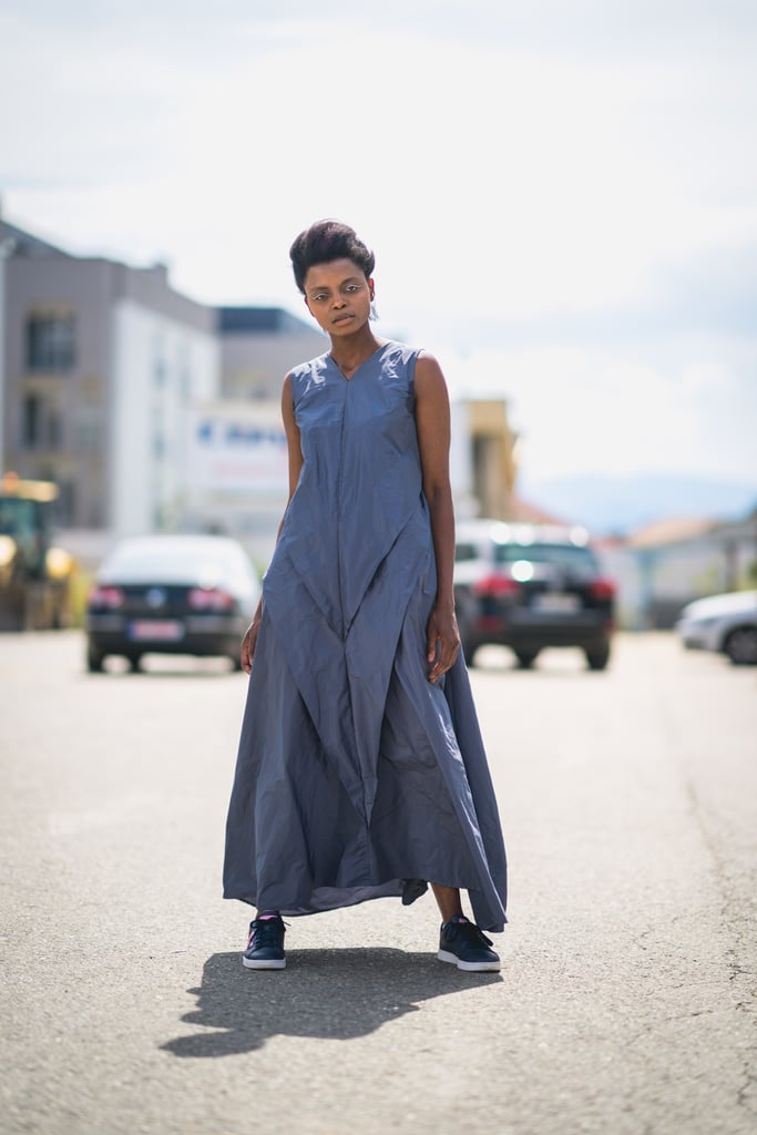Opt for a sleeveless maxi for a breathable look.