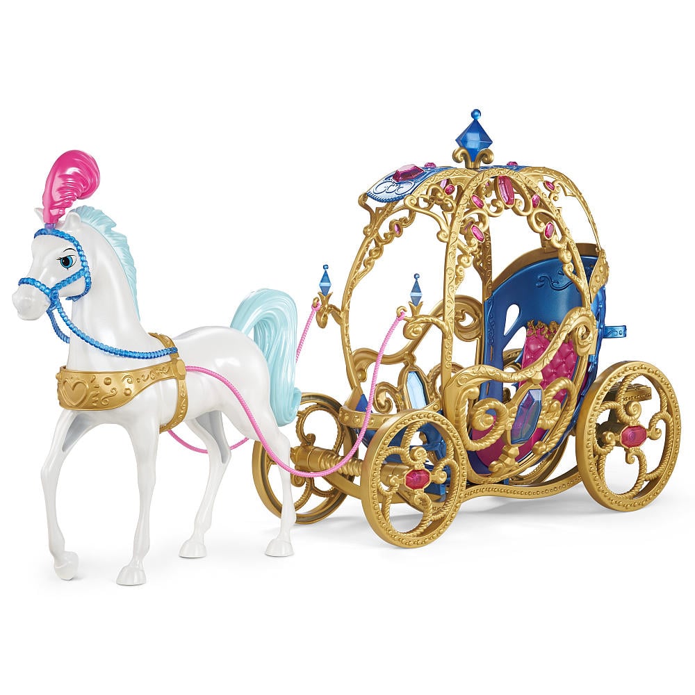 Kids Fairy Tale Toy Cinderella Horse Carriage Light & Wagon Girls Gift