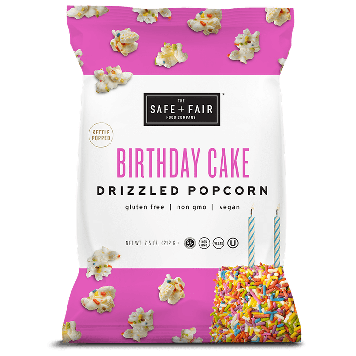 safe and fair birthday cake popcorn