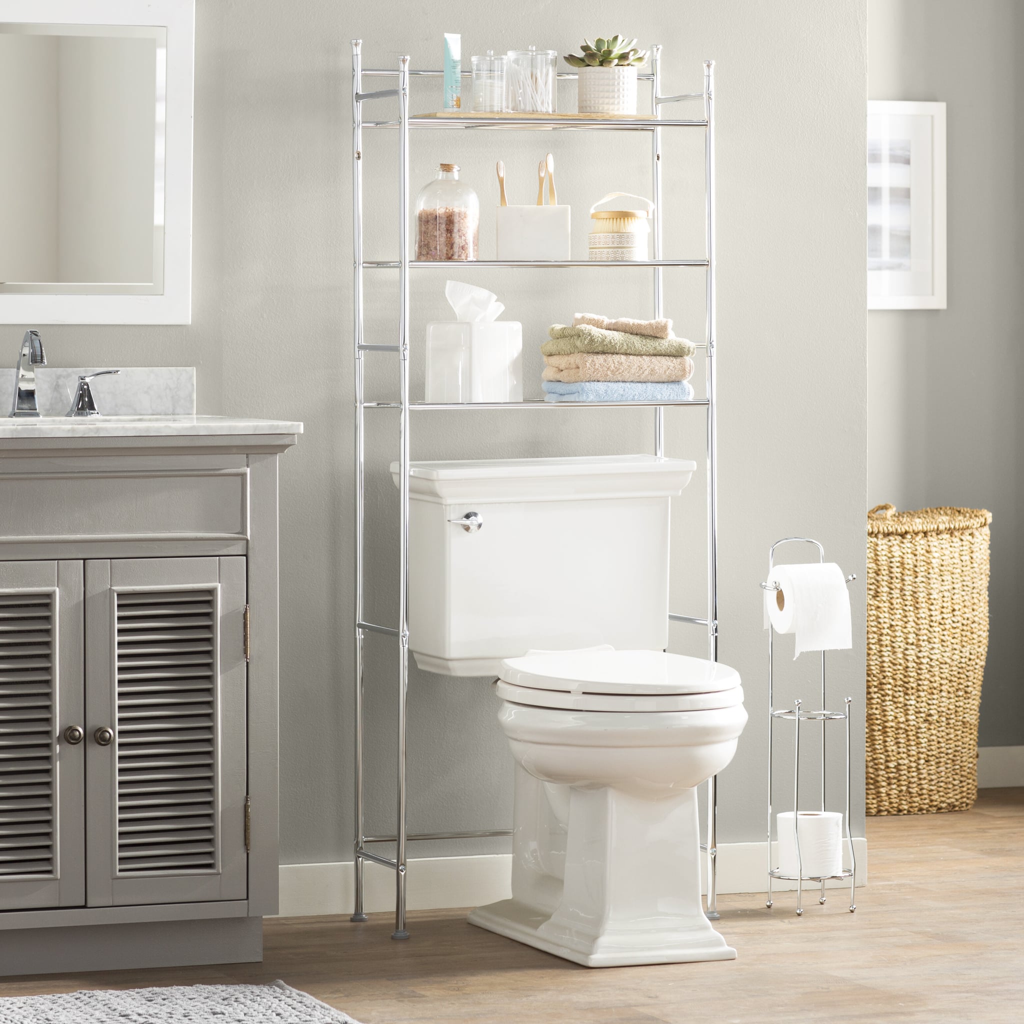 17 Brilliant Over the Toilet Storage Ideas