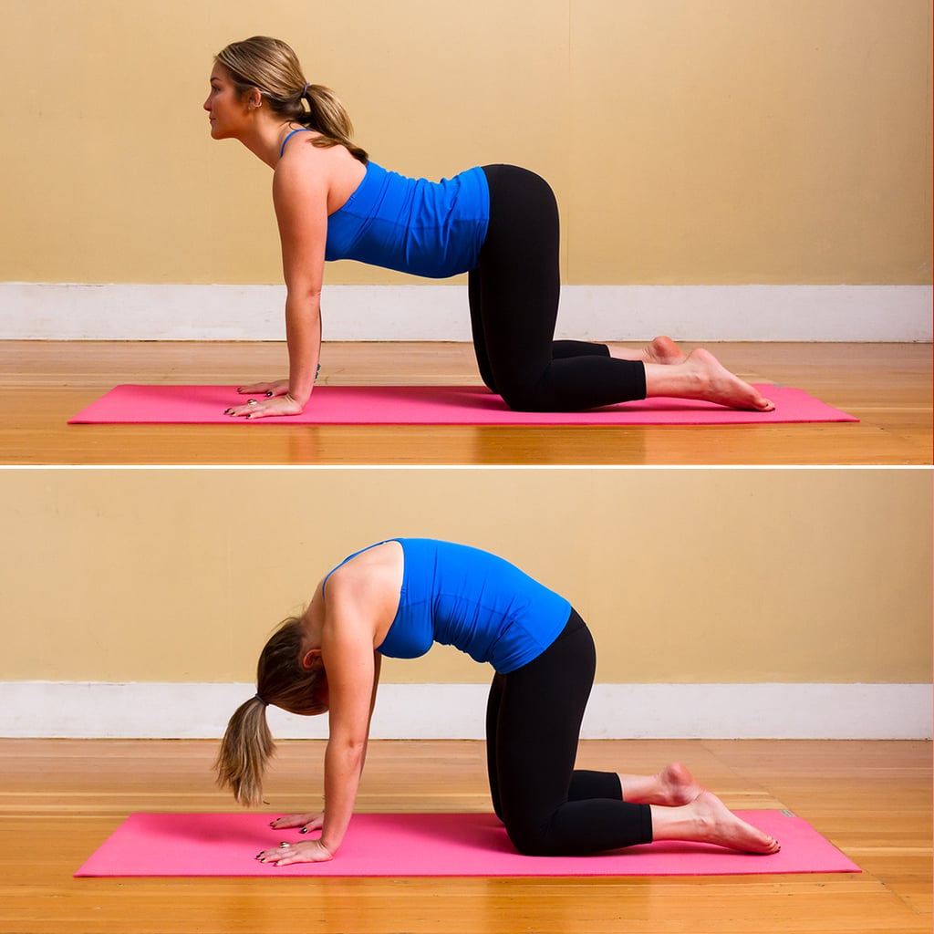 Cat Cow Pose Yoga Poses For Upper Back Popsugar Fitness Photo 3