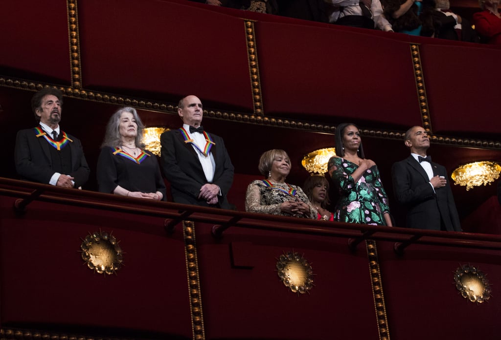 Barack and Michelle Obama at Kennedy Center Honors Dec. 2016