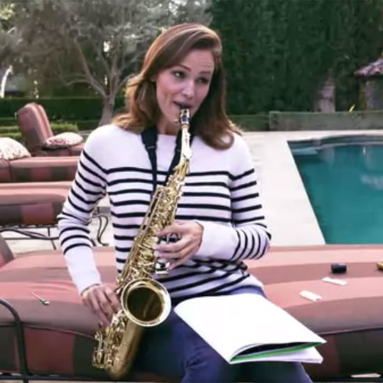 Jennifer Garner Plays Saxophone For Vanity Fair