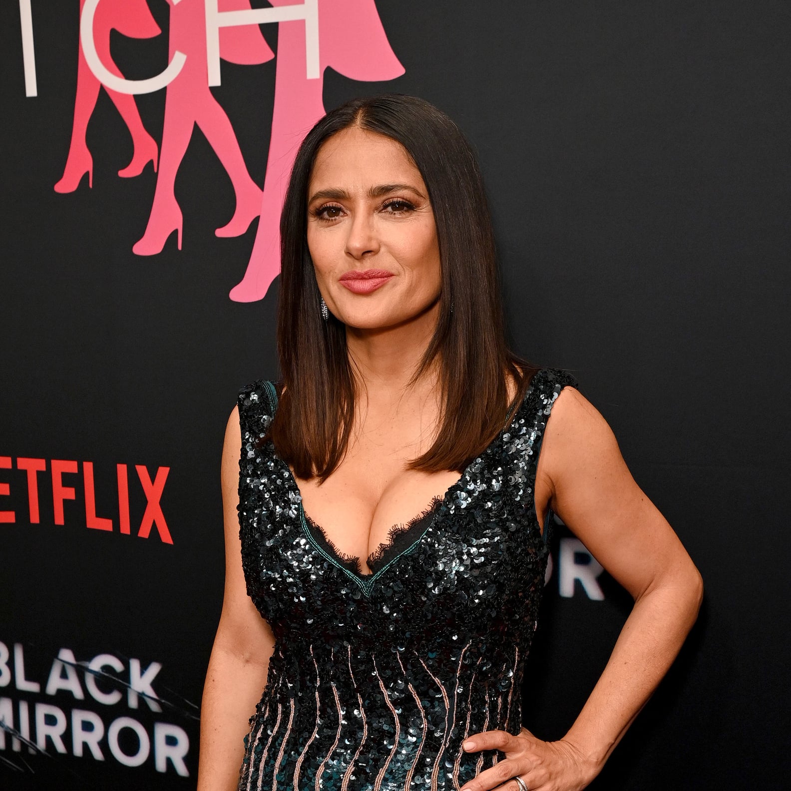 Salma Hayek's Yellow Bikini With Ties POPSUGAR Fashion