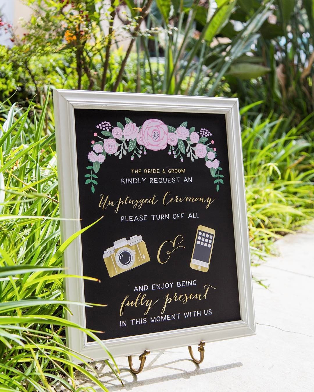 Unplugged Wedding Sign Ideas Popsugar Love Sex