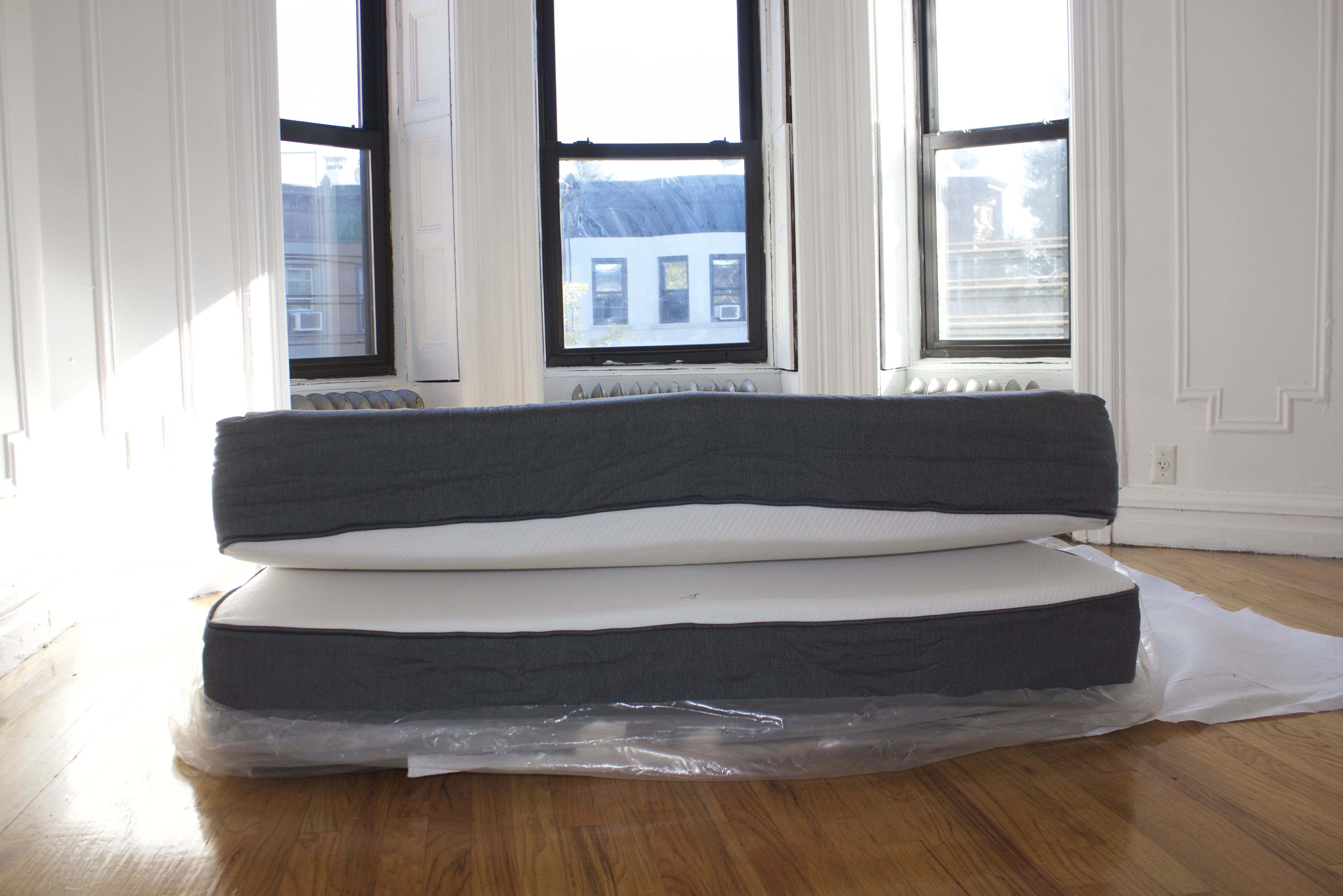 Casper mattress on the floor top