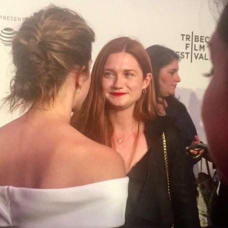 Emma Watson and Bonnie Wright at Tribeca Film Festival 2017