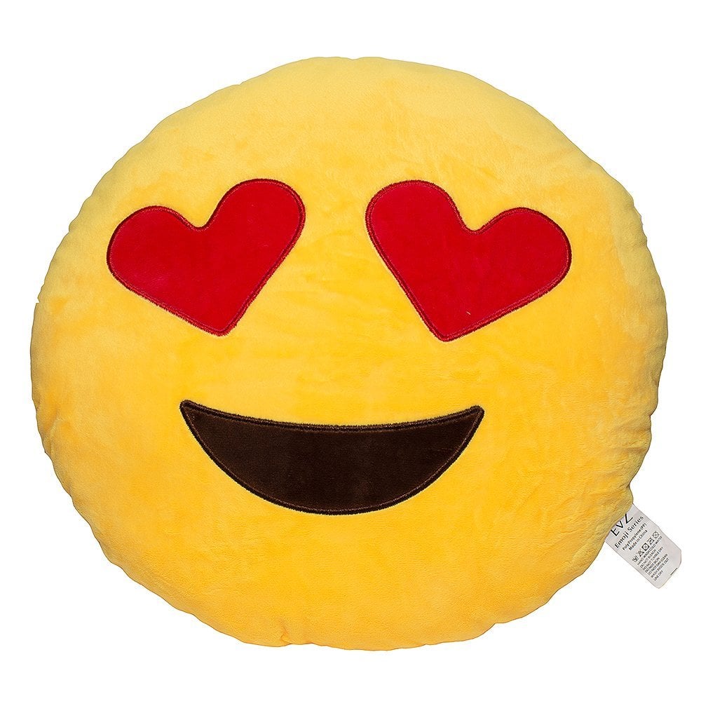 Emoji Smiley Plush Pillow