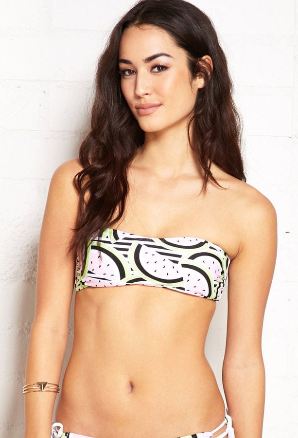 Forever 21 Watermelon Print Bikini Top